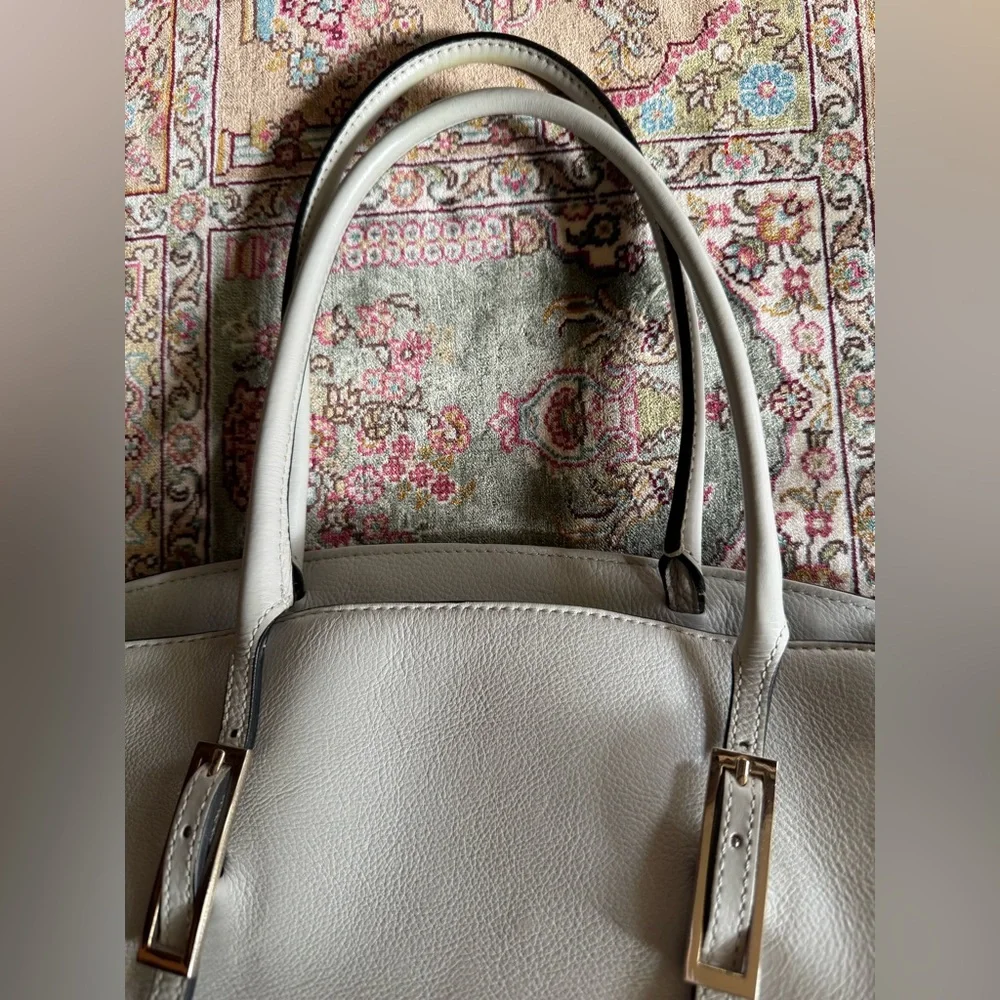 Coccinelle White Leather Satchel Bag